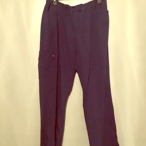 XL Greys Anatomy Indigo Scrub Cargo Pants